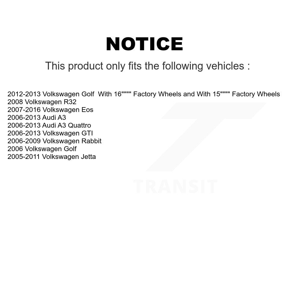 Front Brake Hydraulic Hose 12-H621175 For Volkswagen Jetta Golf Rabbit GTI Audi Eos A3 Quattro R32