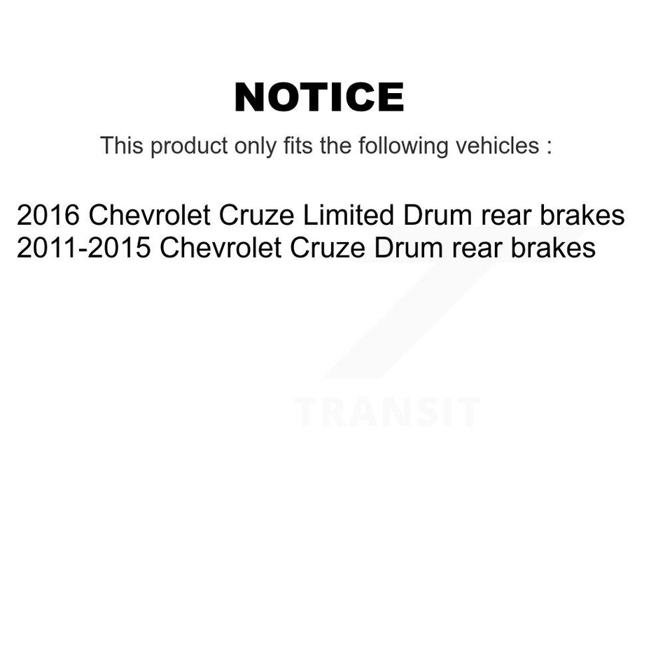 Rear Left Brake Hydraulic Hose 12-H621657 For Chevrolet Cruze Limited Drum rear brakes
