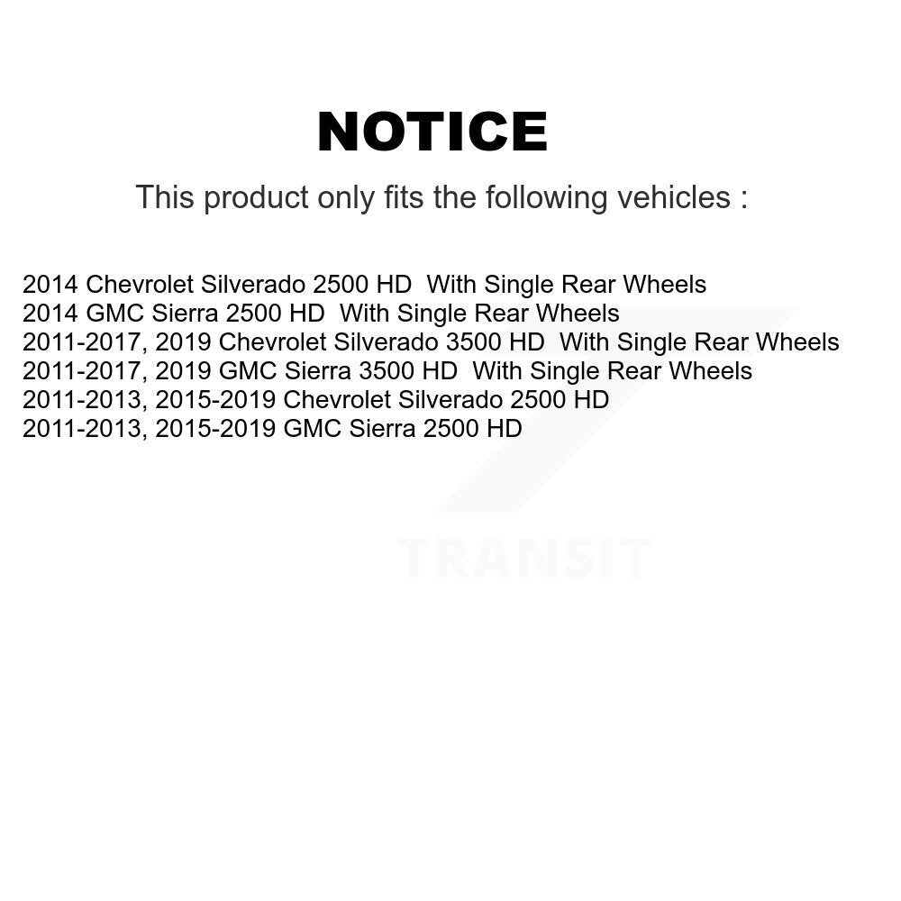 Rear Brake Hydraulic Hose 12-H621697 For GMC Chevrolet Sierra 2500 HD Silverado 3500