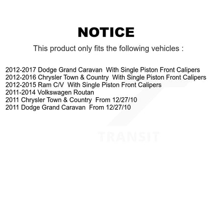 Rear Right Brake Hydraulic Hose 12-H621789 For Dodge Grand Caravan Chrysler Town & Country Ram C/V