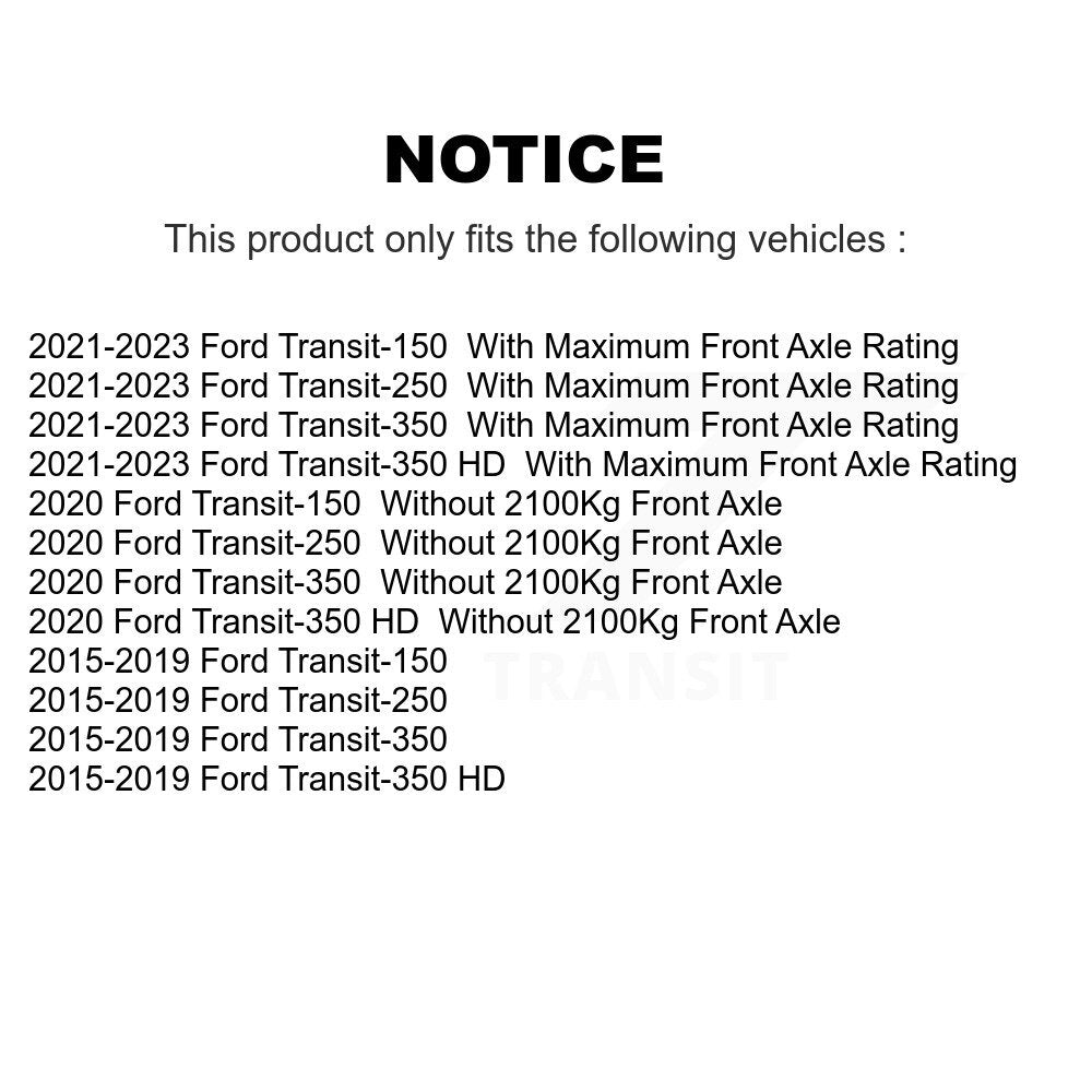 Front Brake Hydraulic Hose 12-H622444 For Ford Transit-250 Transit-150 Transit-350 HD