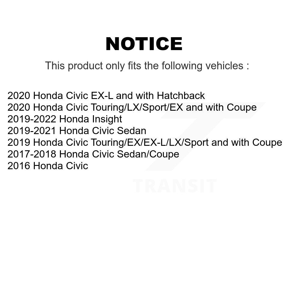Front Right Brake Hydraulic Hose 12-H622530 For Honda Civic Insight