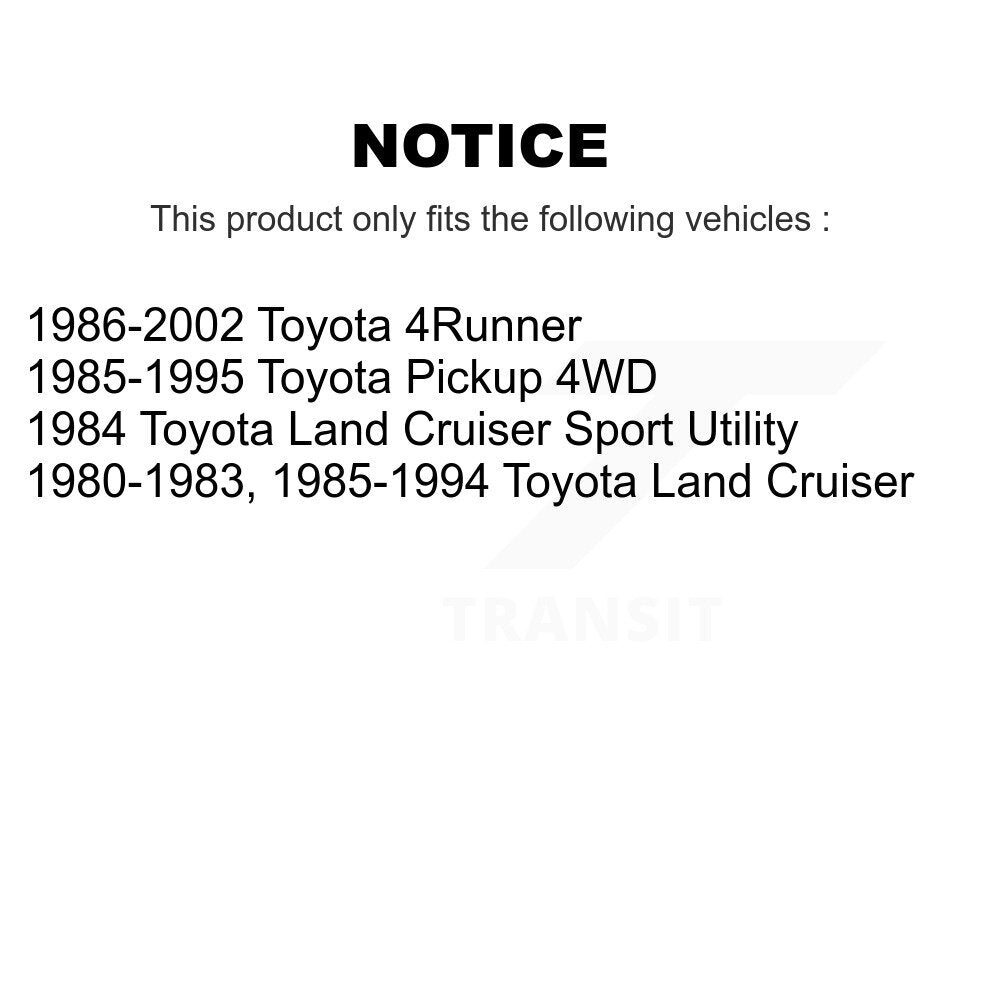 Rear Drum Brake Hardware Kit 13-H17253 For Toyota 4Runner Pickup Land Cruiser