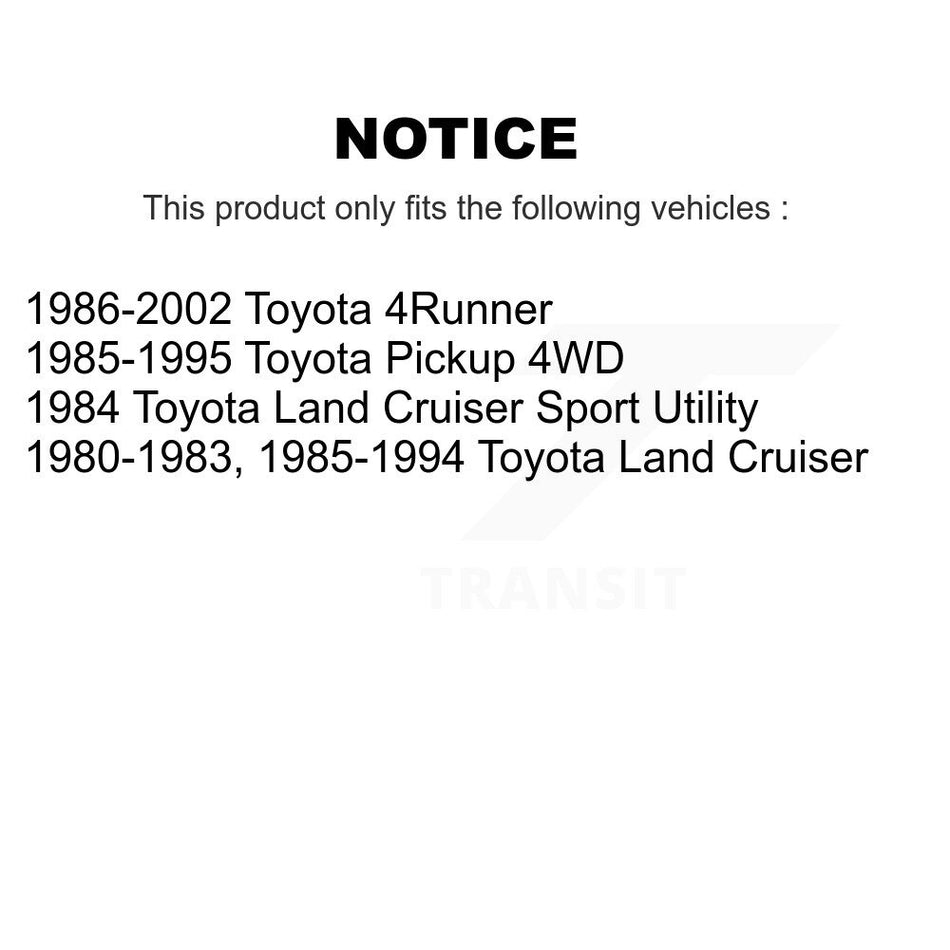 Rear Drum Brake Hardware Kit 13-H17253 For Toyota 4Runner Pickup Land Cruiser