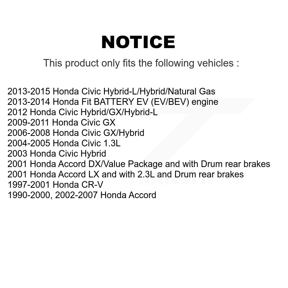Rear Drum Brake Hardware Kit 13-H17321 For Honda Civic Accord Fit CR-V