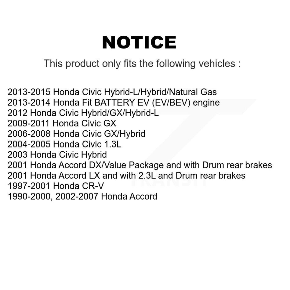 Rear Drum Brake Hardware Kit 13-H17321 For Honda Civic Accord Fit CR-V