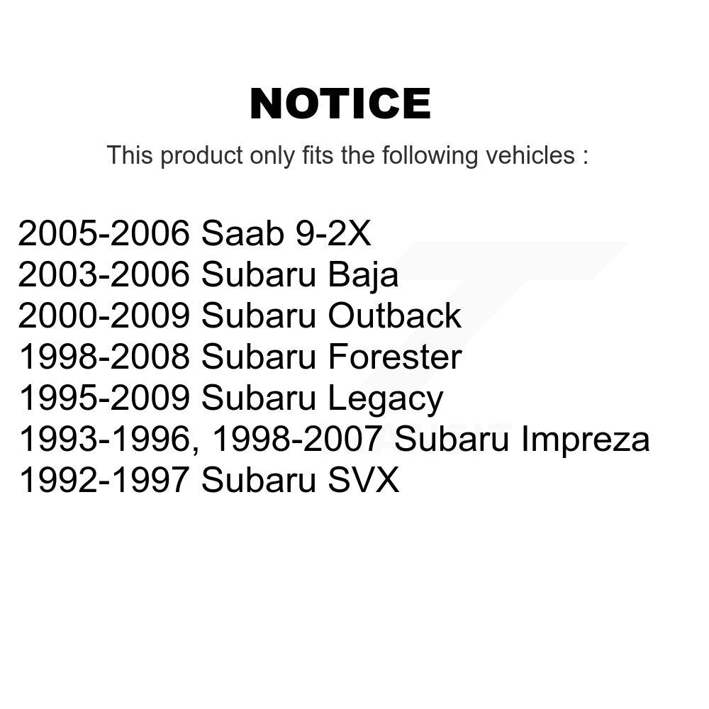 Rear Parking Brake Hardware Kit 13-H17389 For Subaru Impreza Forester Outback Legacy Baja Saab 9-2X