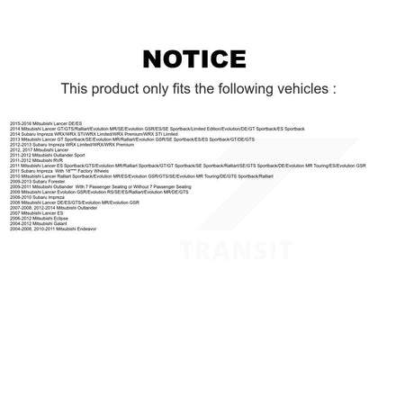 Rear Parking Brake Hardware Kit 13-H17392 For Mitsubishi Subaru Lancer Impreza Outlander Forester