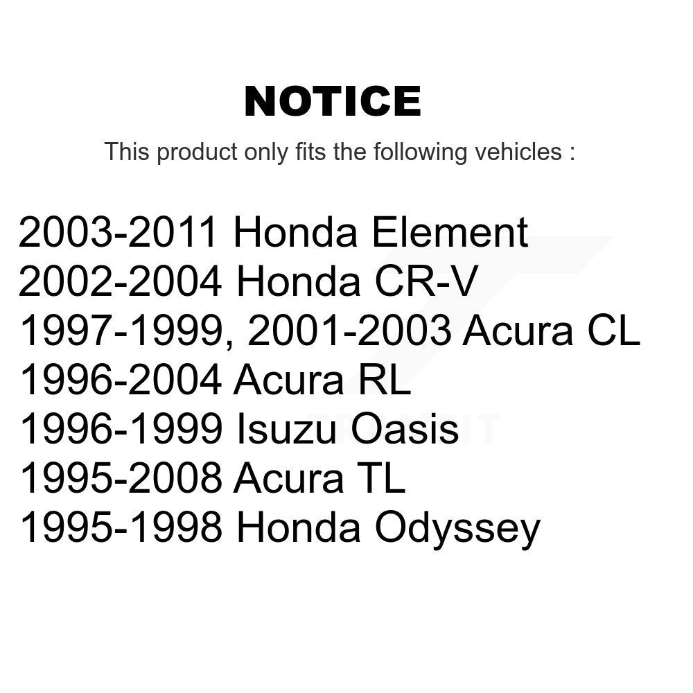 Rear Parking Brake Hardware Kit 13-H17398 For Honda CR-V Acura TL Element CL RL Odyssey Isuzu Oasis
