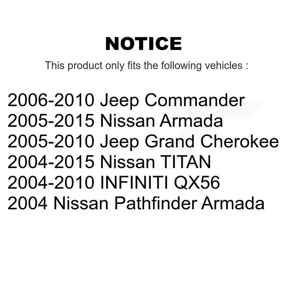 Rear Parking Brake Hardware Kit 13-H17401 For Jeep Nissan Grand Cherokee TITAN Armada Commander QX56