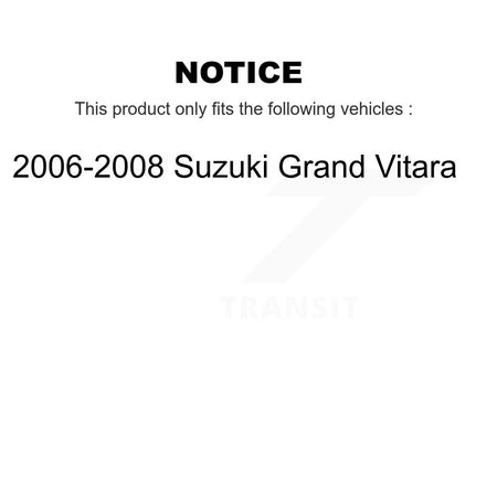 Rear Drum Brake Hardware Kit 13-H17440 For 2006-2008 Suzuki Grand Vitara
