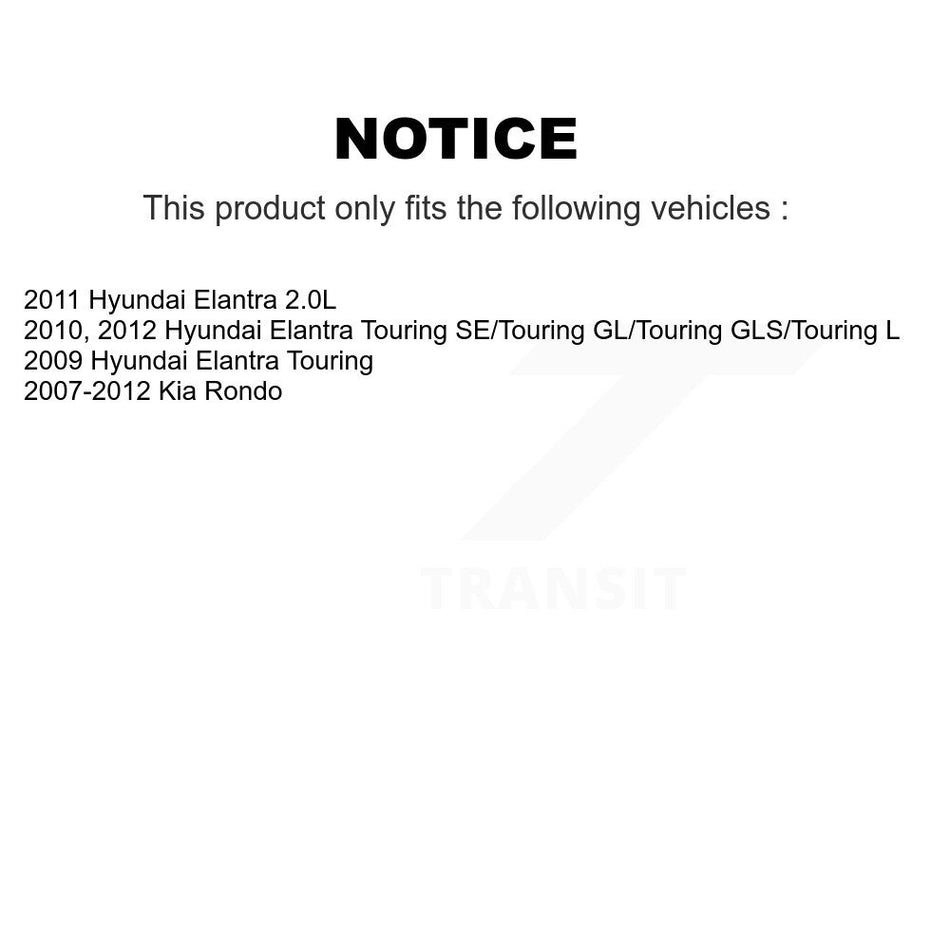 Rear Parking Brake Hardware Kit 13-H17446 For Hyundai Elantra Kia Rondo