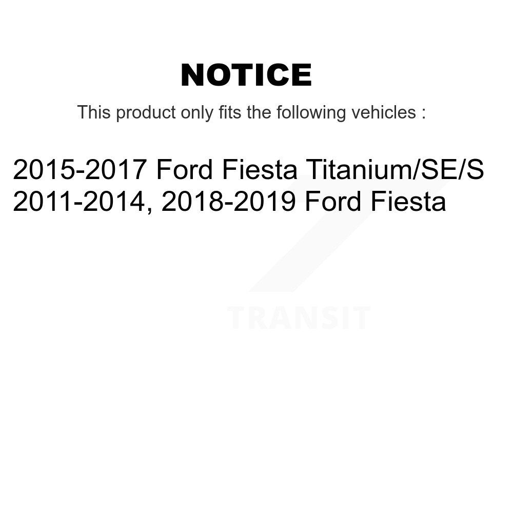 Rear Drum Brake Hardware Kit 13-H17459 For Ford Fiesta