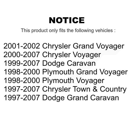 Rear Parking Brake Hardware Kit 13-H7304 For Dodge Grand Caravan Chrysler Town & Country Plymouth