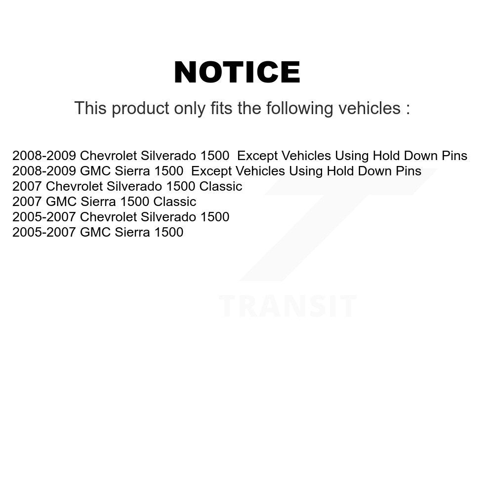 Rear Drum Brake Hardware Kit 13-H7338 For Chevrolet GMC Silverado 1500 Sierra Classic
