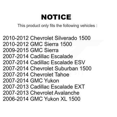 Rear Parking Brake Hardware Kit 13-H7339 For Chevrolet GMC Sierra 1500 Silverado Avalanche Cadillac
