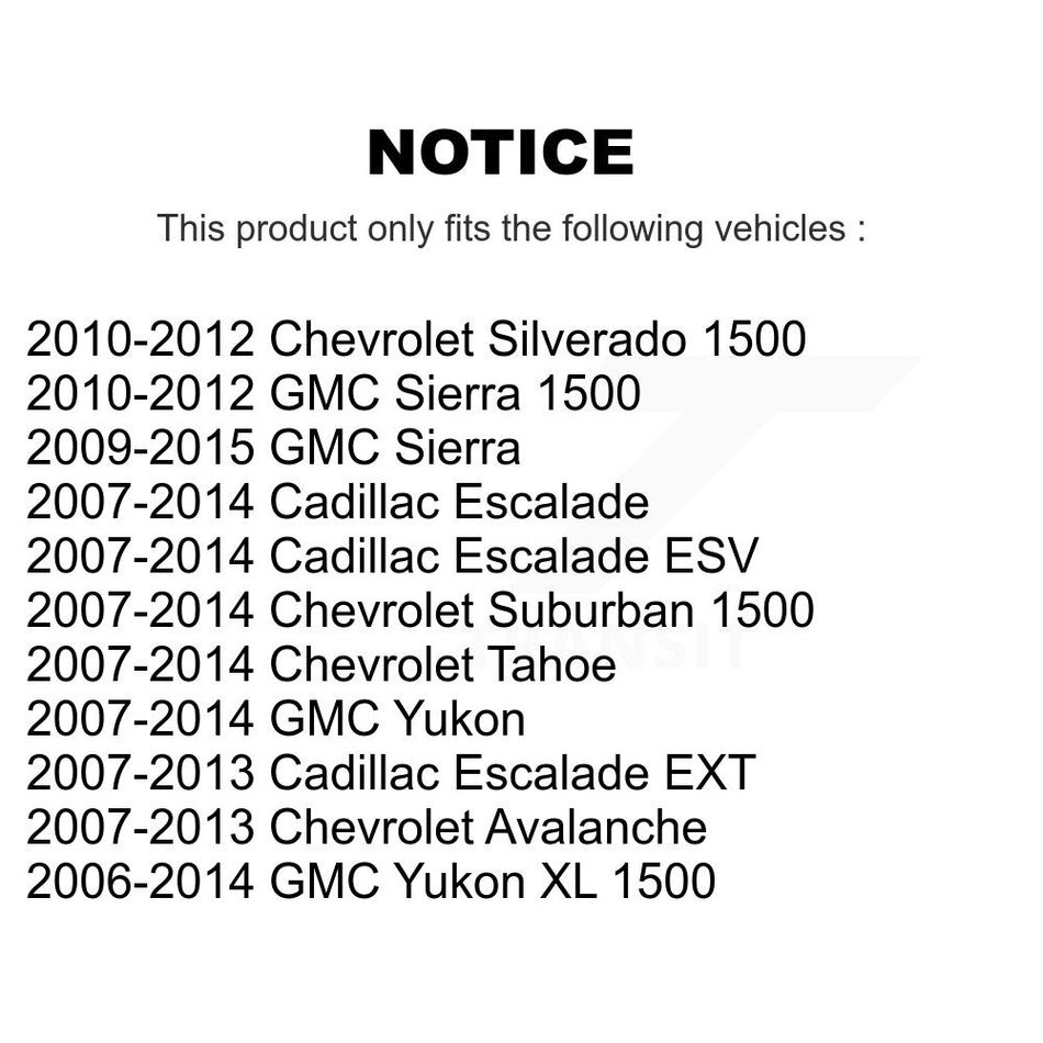 Rear Parking Brake Hardware Kit 13-H7339 For Chevrolet GMC Sierra 1500 Silverado Avalanche Cadillac