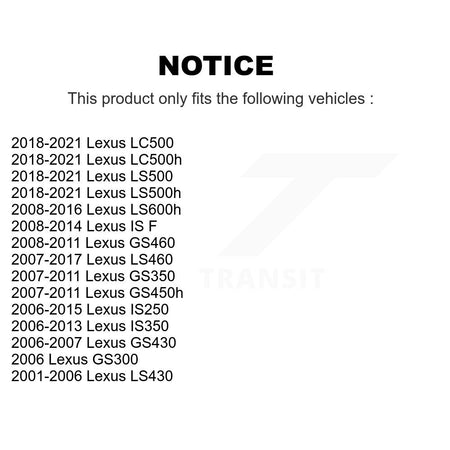 Rear Parking Brake Hardware Kit 13-H7345 For Lexus IS250 IS350 LS460 GS350 LS430 GS300 LC500 IS F
