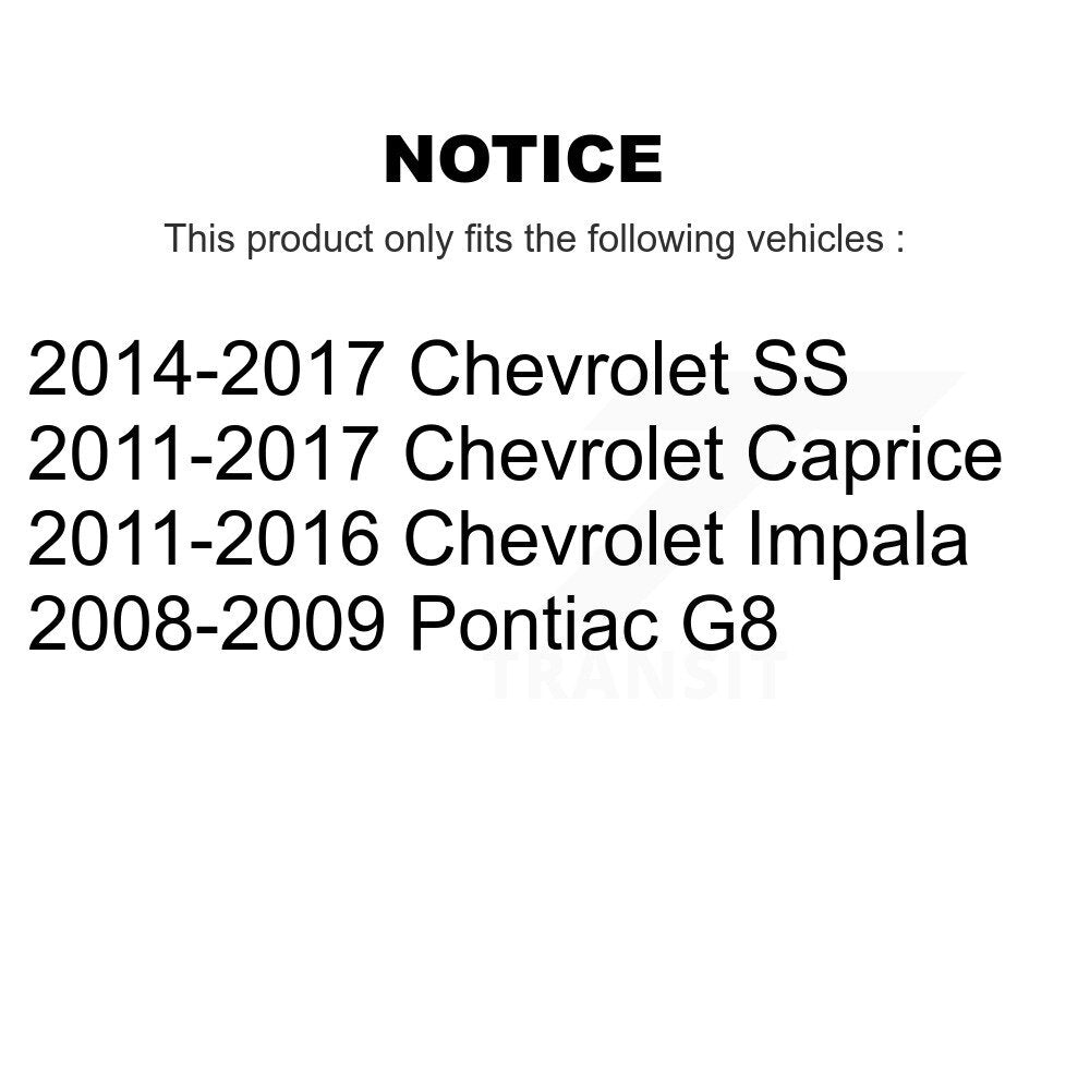 Rear Parking Brake Hardware Kit 13-H7360 For Chevrolet Impala Pontiac G8 SS Caprice