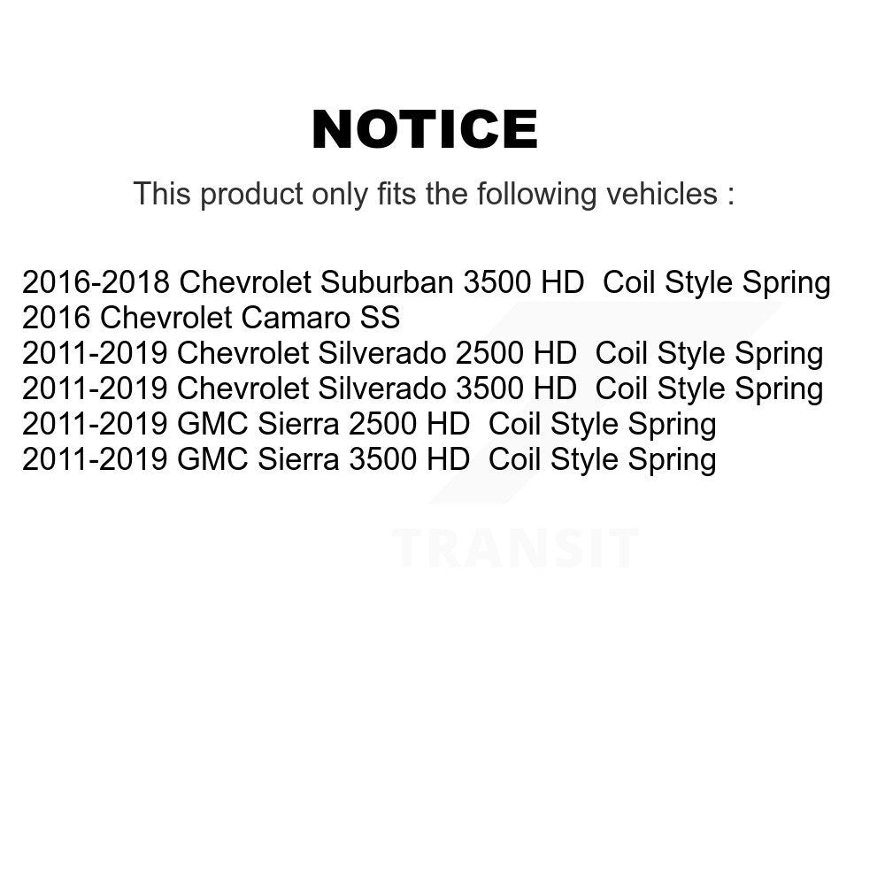Rear Parking Brake Hardware Kit 13-H7368 For GMC Chevrolet Sierra 2500 HD Silverado 3500 Camaro