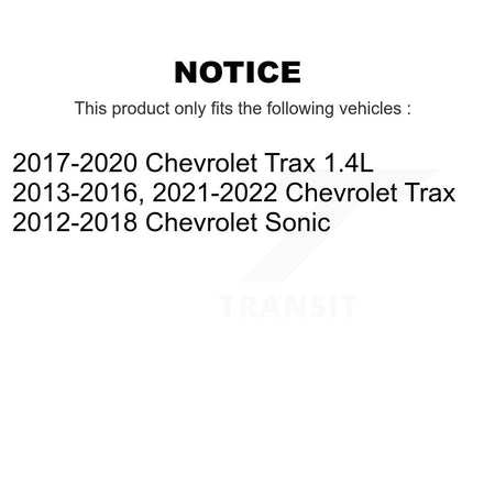 Rear Drum Brake Hardware Kit 13-H7372 For Chevrolet Trax Sonic