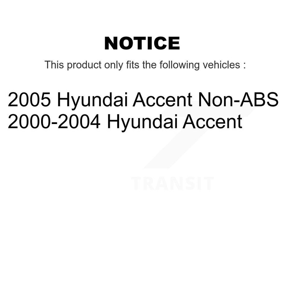 Rear Wheel Bearing Hub Assembly 70-512193 For Hyundai Accent