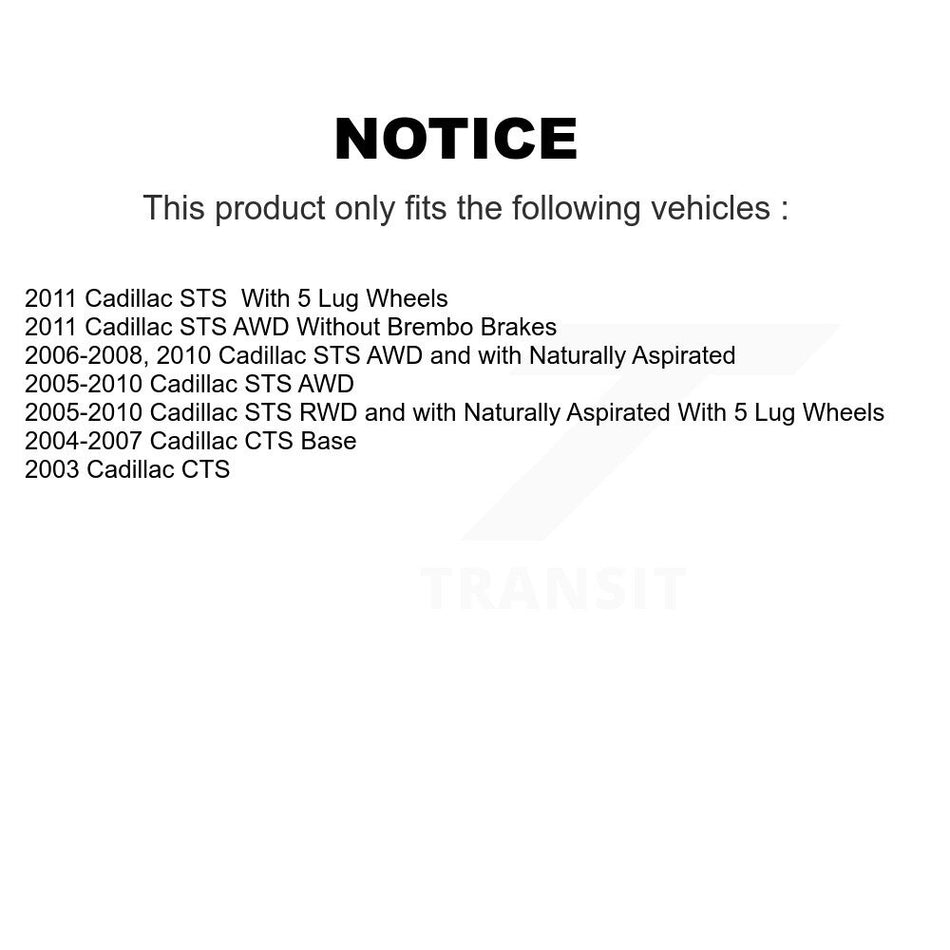 Wheel Bearing Hub Assembly 70-512223 For Cadillac CTS STS