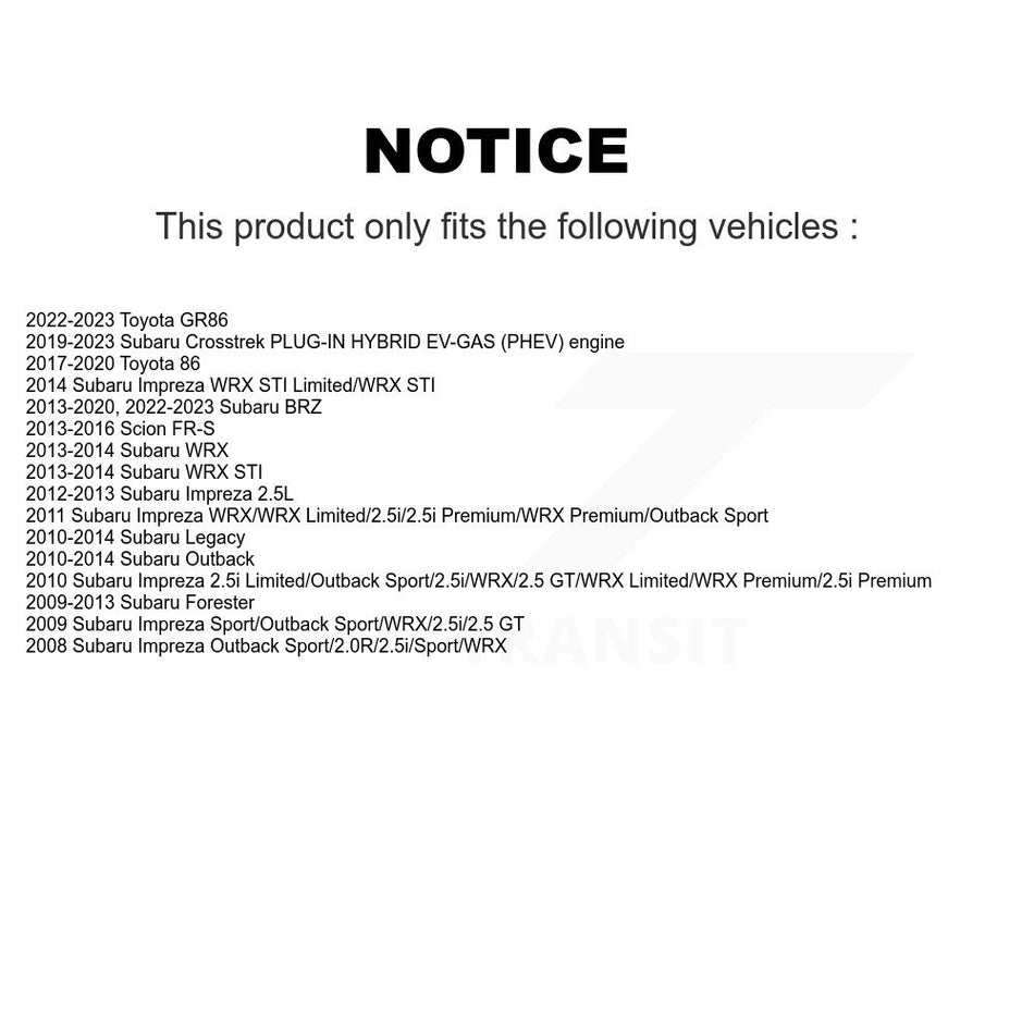 Rear Wheel Bearing Hub Assembly 70-512401 For Subaru Crosstrek Impreza Forester Outback Legacy BRZ