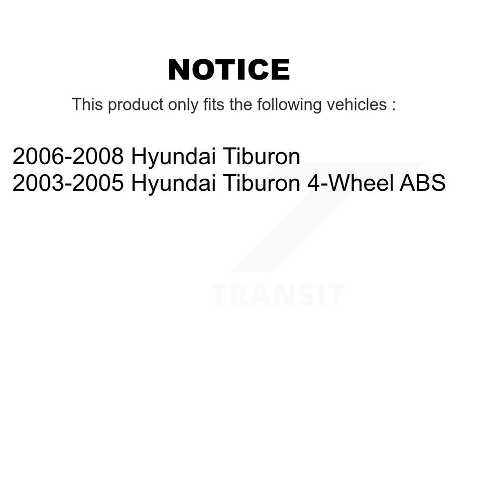 Rear Wheel Bearing Hub Assembly 70-512428 For Hyundai Tiburon