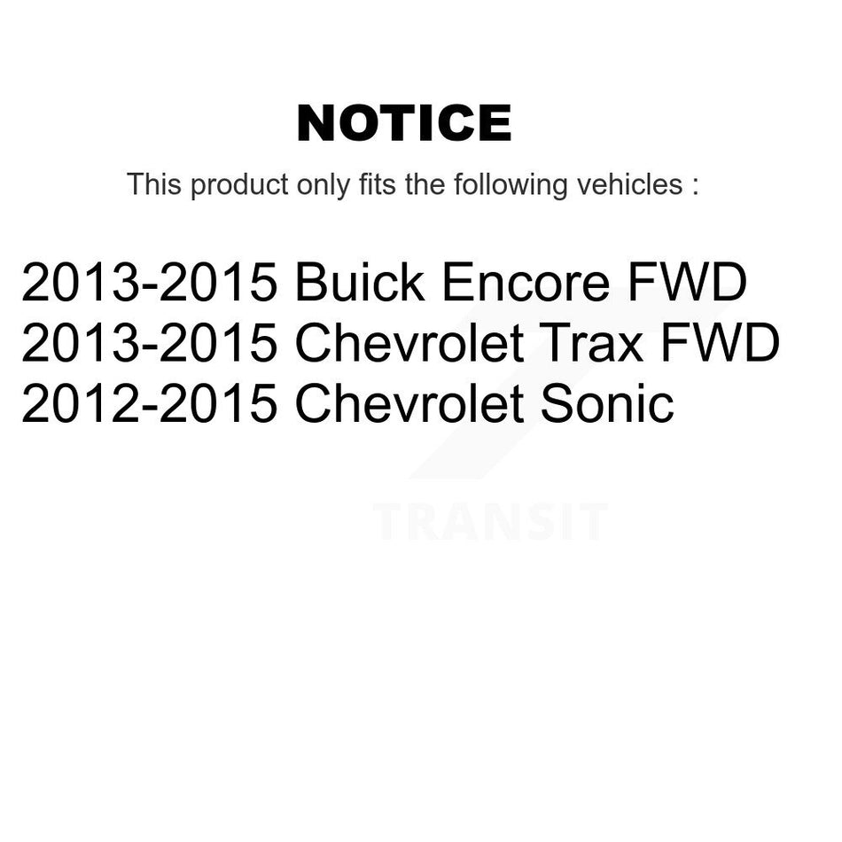 Rear Wheel Bearing Hub Assembly 70-512438 For Chevrolet Sonic Buick Encore Trax