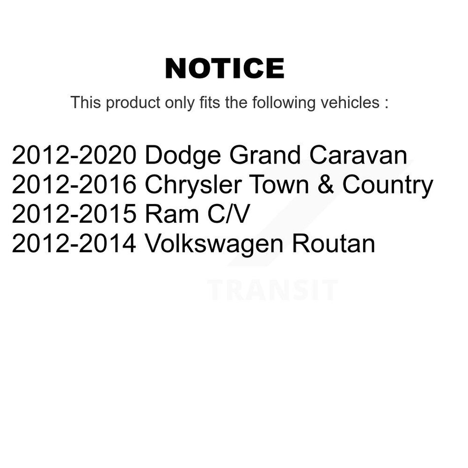 Rear Wheel Bearing Hub Assembly 70-512493 For Dodge Grand Caravan Chrysler Town & Country Ram C/V