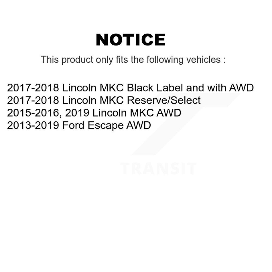 Rear Wheel Bearing Hub Assembly 70-512500 For Ford Escape Lincoln MKC