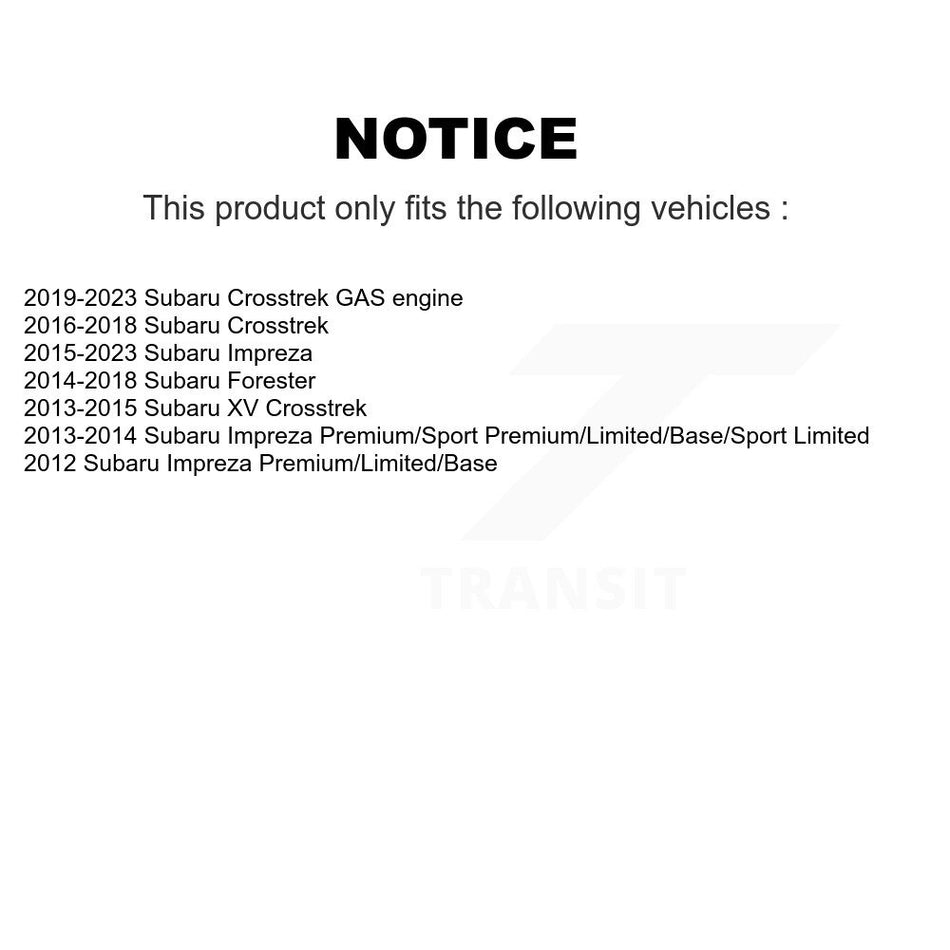 Rear Wheel Bearing Hub Assembly 70-512518 For Subaru Crosstrek Impreza Forester XV