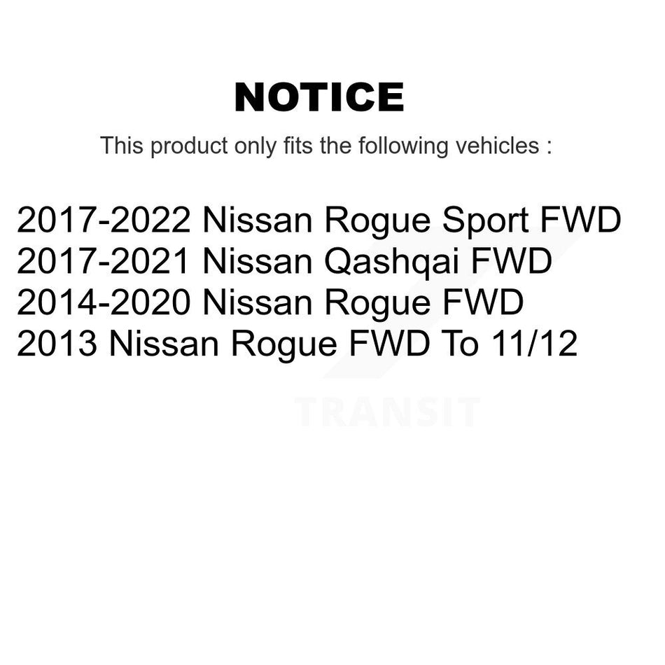 Rear Wheel Bearing Hub Assembly 70-512534 For Nissan Rogue Sport Qashqai FWD