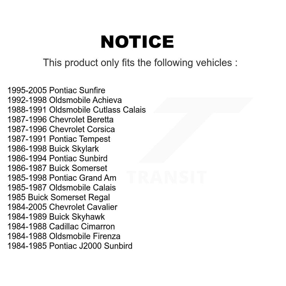 Front Wheel Bearing Hub Assembly 70-513017K For Chevrolet Cavalier Pontiac Sunfire Grand Am Sunbird