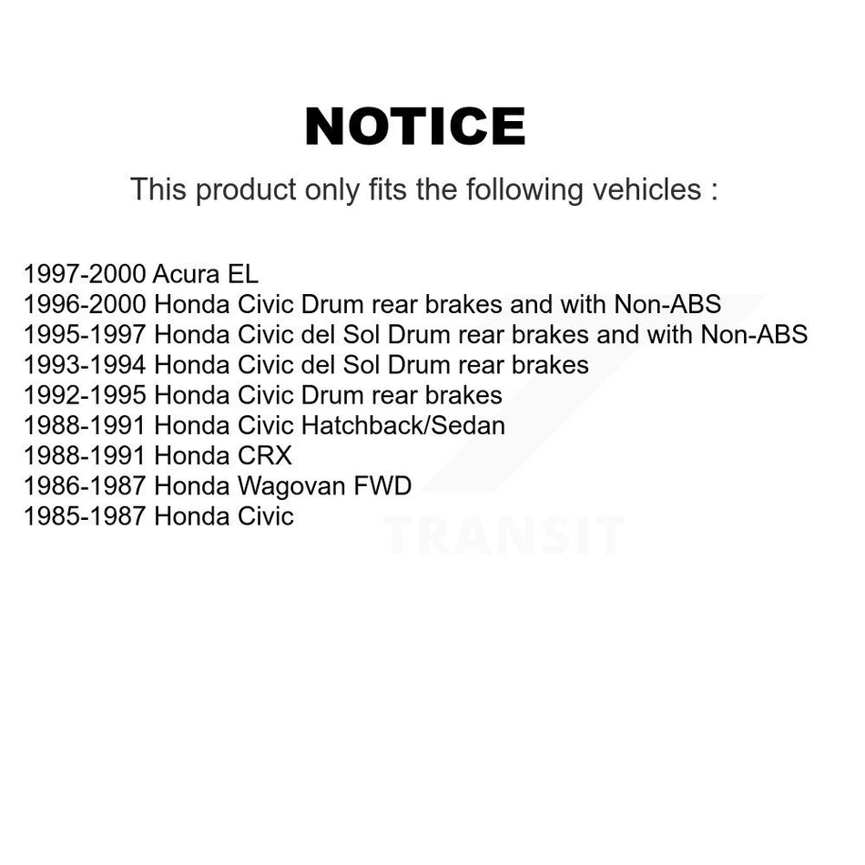 Rear Wheel Bearing Hub Assembly 70-513035 For Honda Civic Acura EL del Sol CRX Wagovan