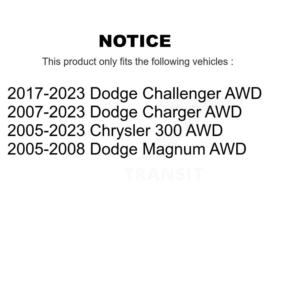 Front Wheel Bearing Hub Assembly 70-513225 For Dodge Chrysler 300 Charger Challenger Magnum AWD