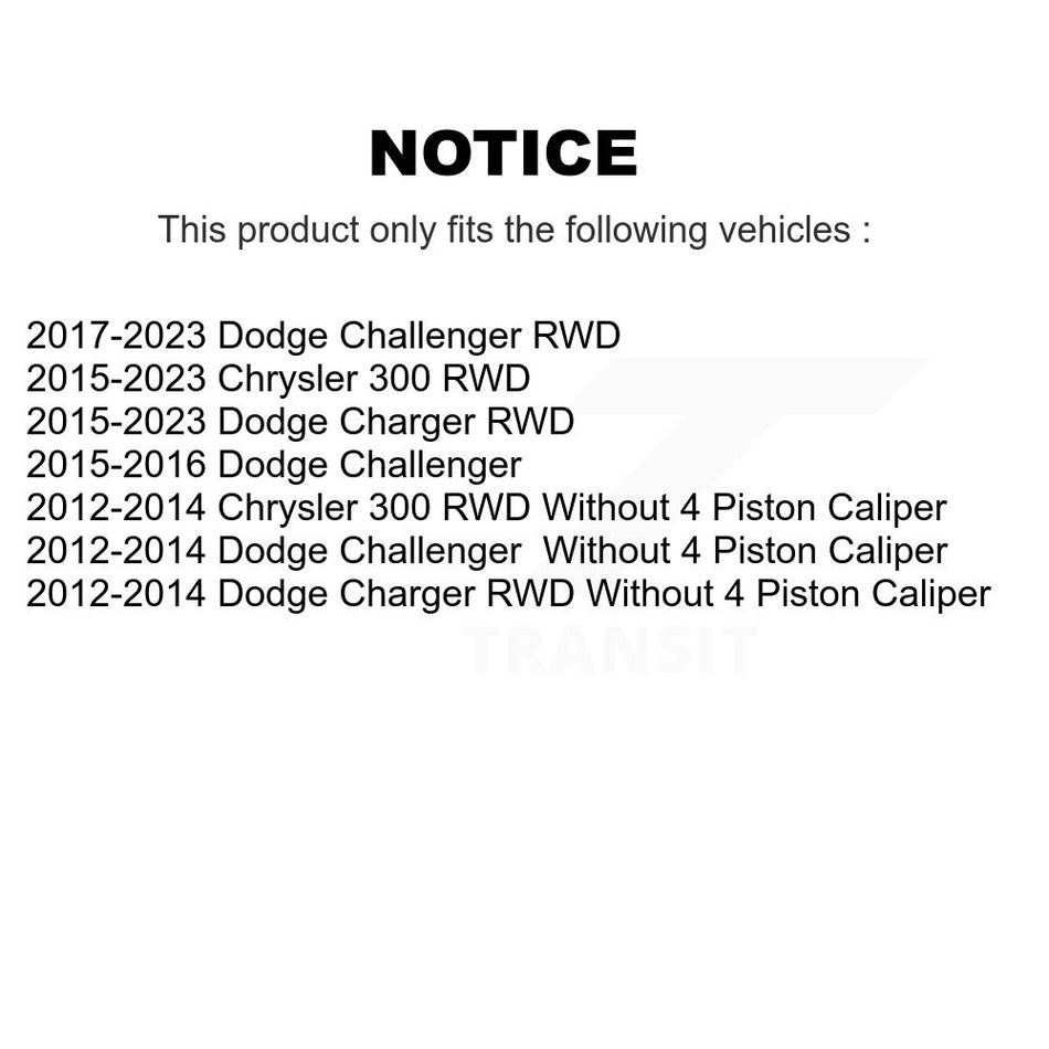 Front Wheel Bearing Hub Assembly 70-513325 For Dodge Charger Chrysler 300 Challenger