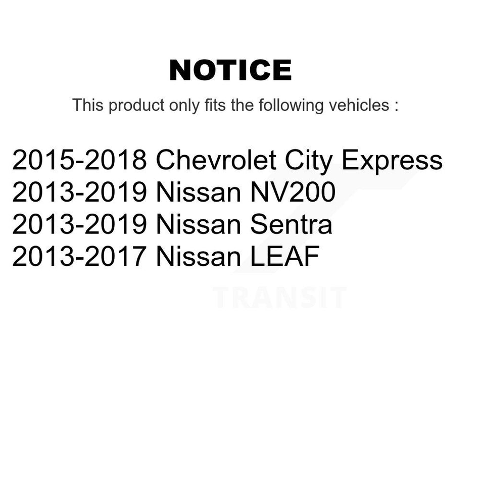 Front Wheel Bearing Hub Assembly 70-513364 For Nissan Sentra NV200 LEAF Chevrolet City Express