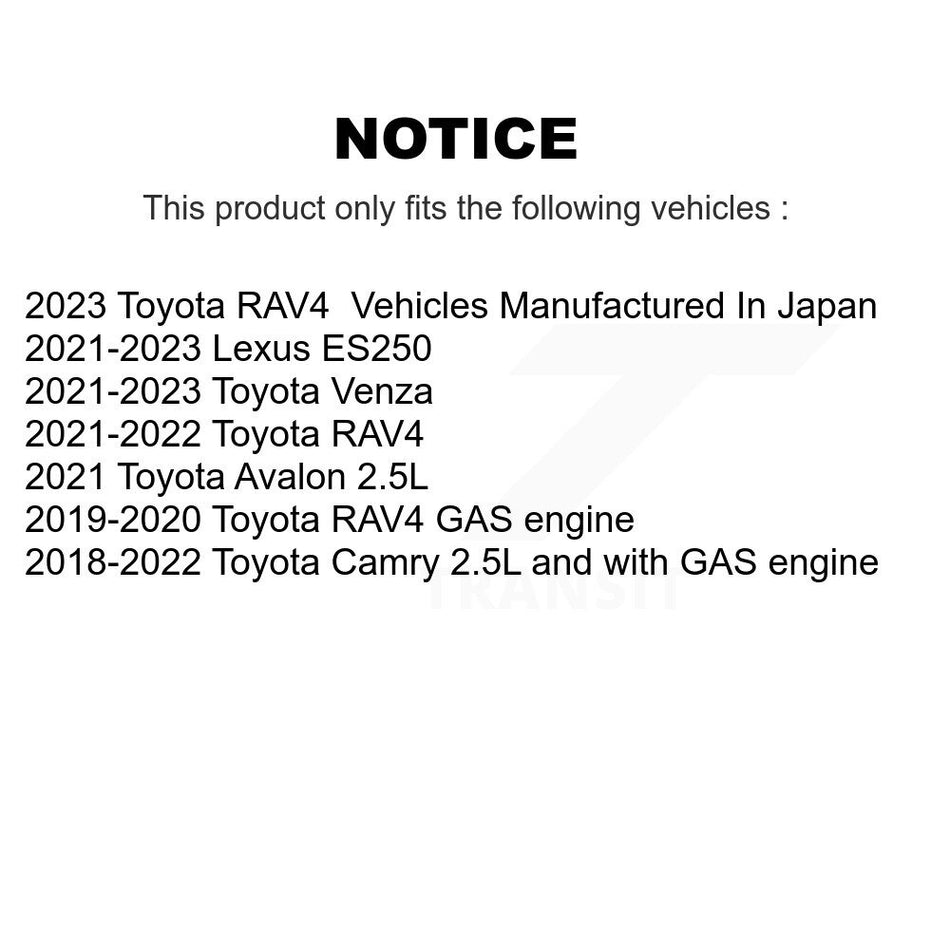 Front Wheel Bearing Hub Assembly 70-513439 For Toyota Camry RAV4 Lexus ES250 Venza Avalon