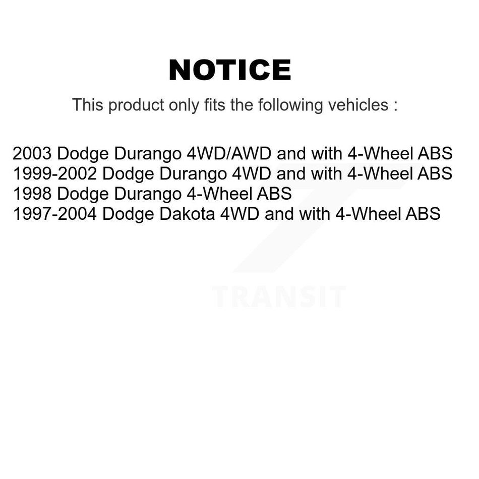 Front Left Wheel Bearing Hub Assembly 70-515008 For Dodge Dakota Durango