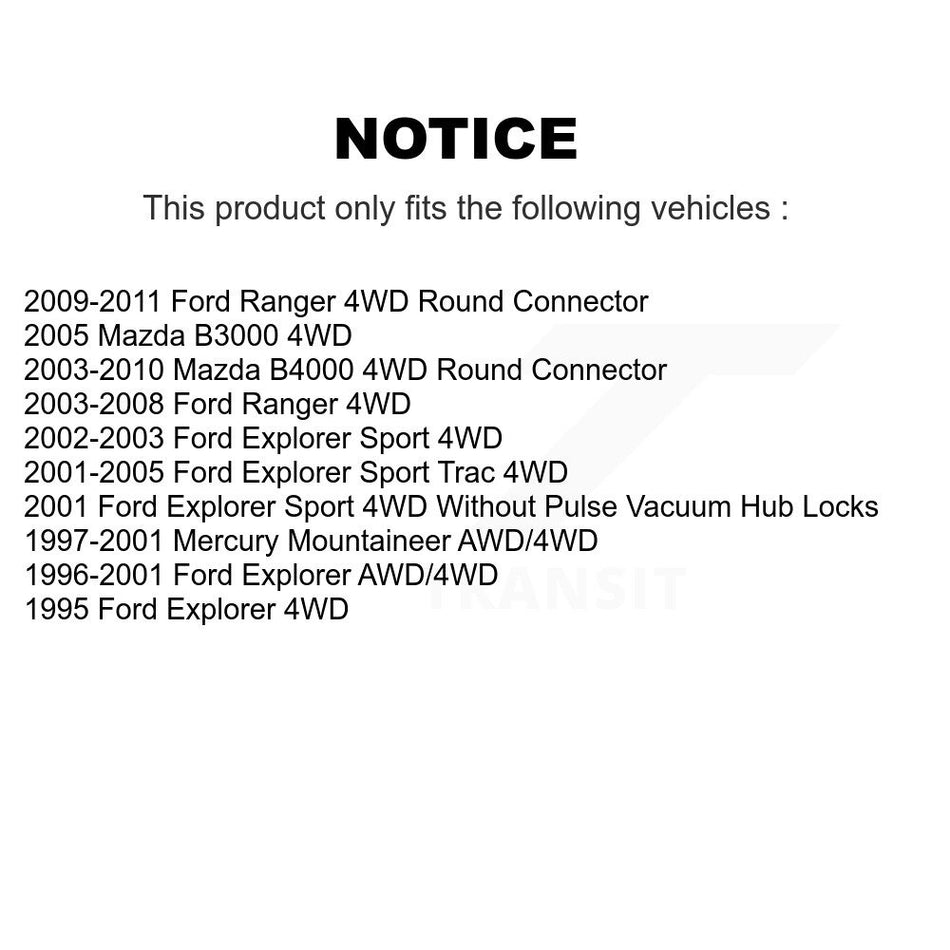 Front Wheel Bearing Hub Assembly 70-515052 For Ford Ranger Mazda B4000 Explorer Sport Trac B3000