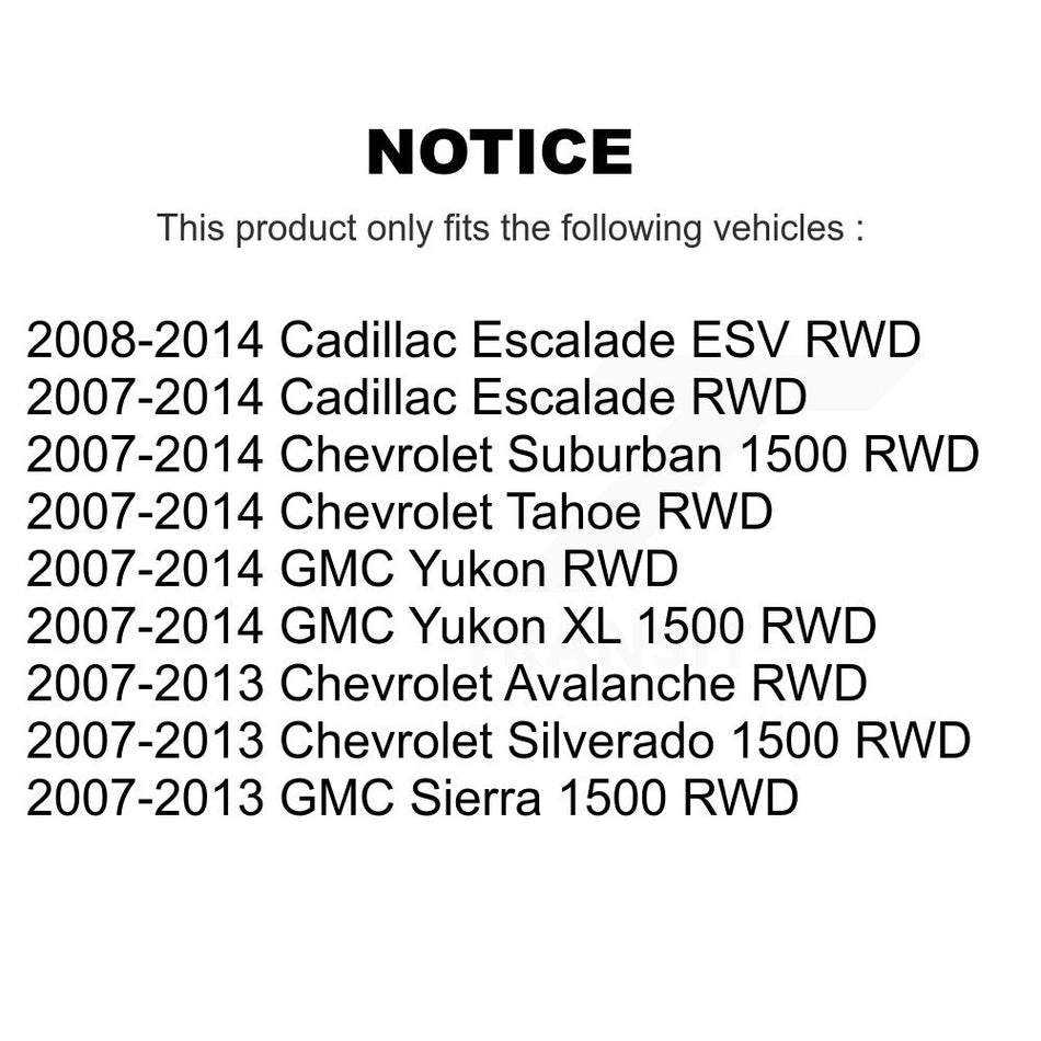 Front Wheel Bearing Hub Assembly 70-515097 For Chevrolet GMC Sierra 1500 Silverado Avalanche Tahoe