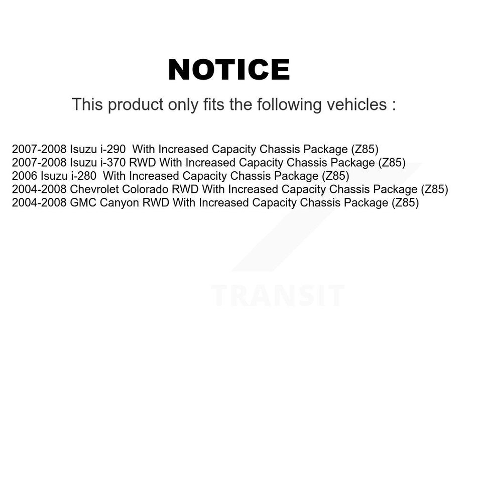 Front Left Wheel Bearing Hub Assembly 70-515104 For Chevrolet Colorado GMC Canyon Isuzu i-280 i-290