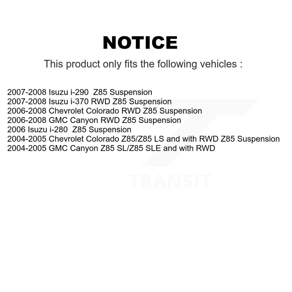 Front Right Wheel Bearing Hub Assembly 70-515105 For Chevrolet Colorado GMC Canyon Isuzu i-290 i-280 i-370