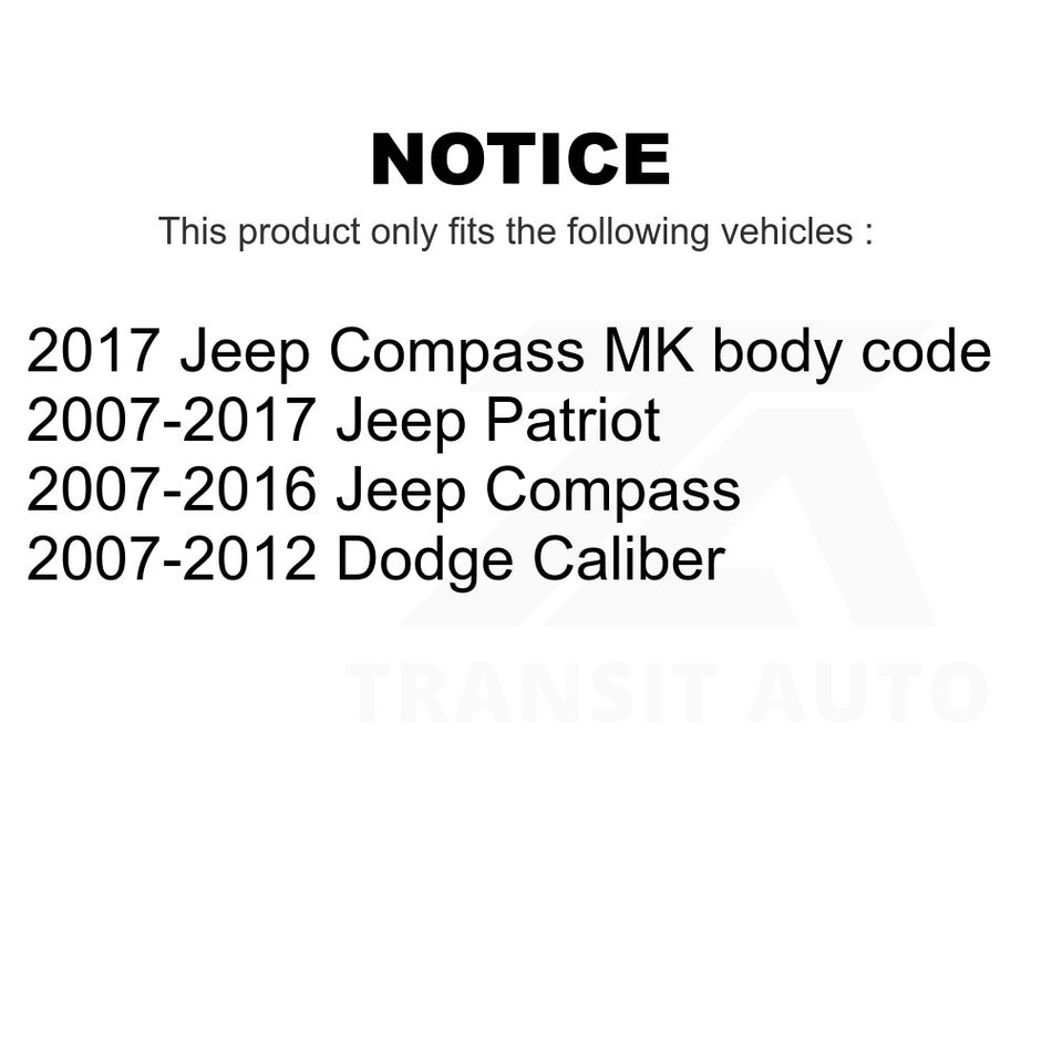 Front Right Lower Suspension Control Arm Ball Joint Assembly 72-CK620065 For Jeep Patriot Compass Dodge Caliber