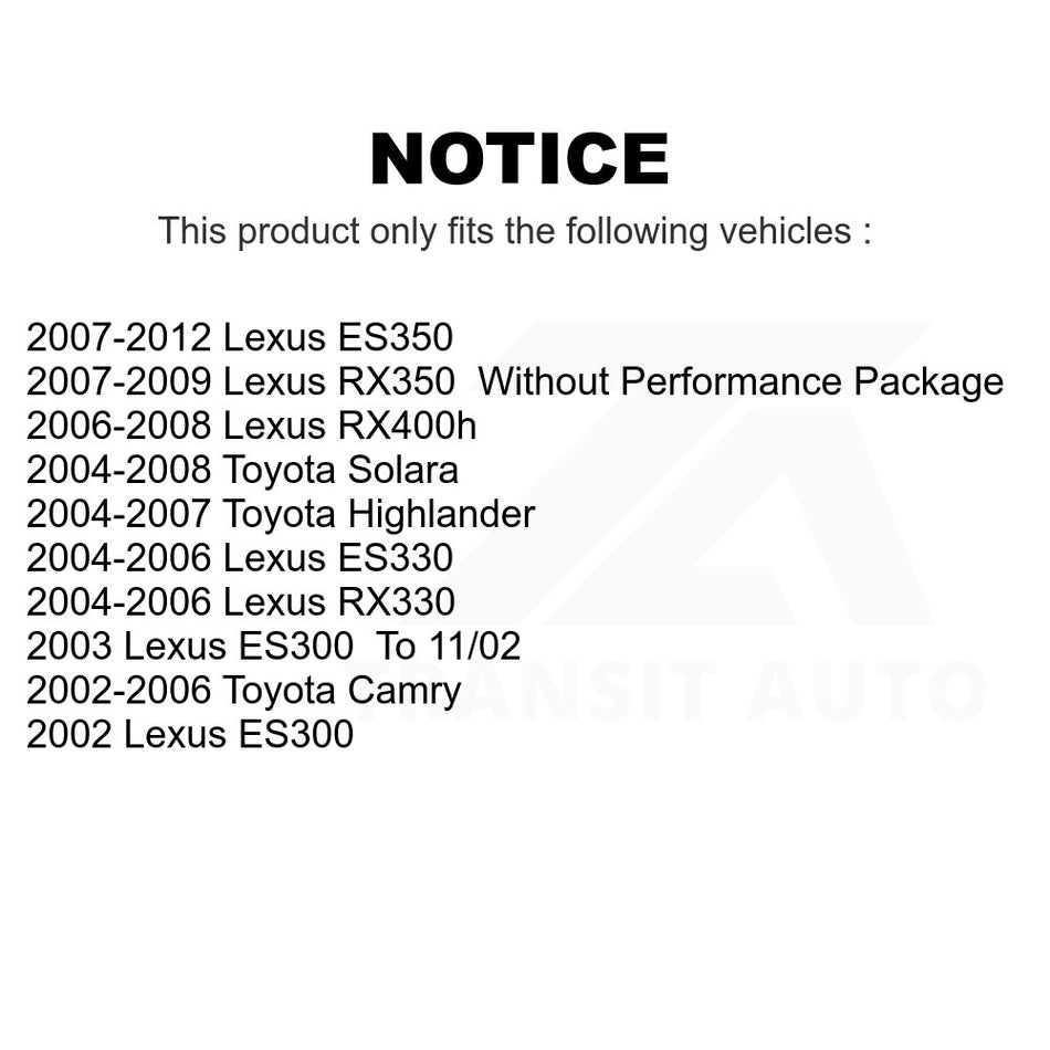 Front Right Lower Suspension Control Arm Ball Joint Assembly 72-CK620333 For Toyota Camry Lexus Highlander ES350 RX350 RX330 Solara ES330 ES300 RX400h