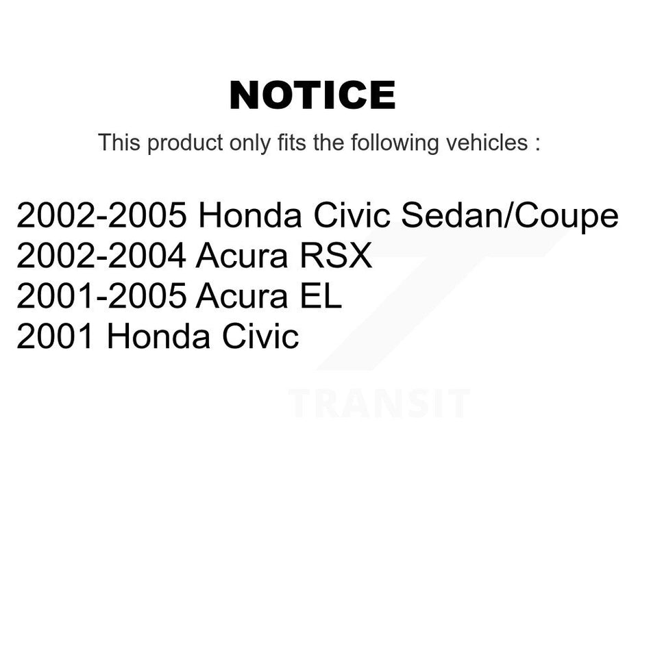 Front Left Lower Suspension Control Arm 72-CK640288 For Honda Civic Acura EL RSX