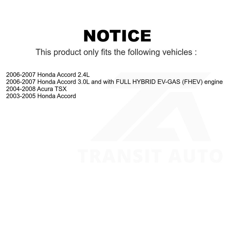 Front Right Lower Suspension Control Arm 72-CK640289 For Honda Accord Acura TSX