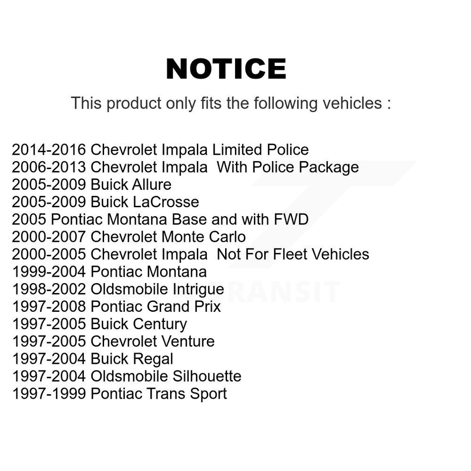 Front Left Lower Suspension Control Arm Ball Joint Assembly 72-CK80539 For Chevrolet Impala Buick